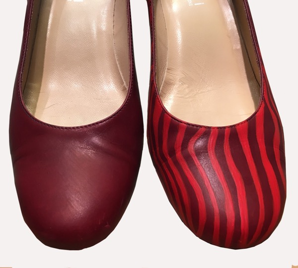 old and newer matching shoe