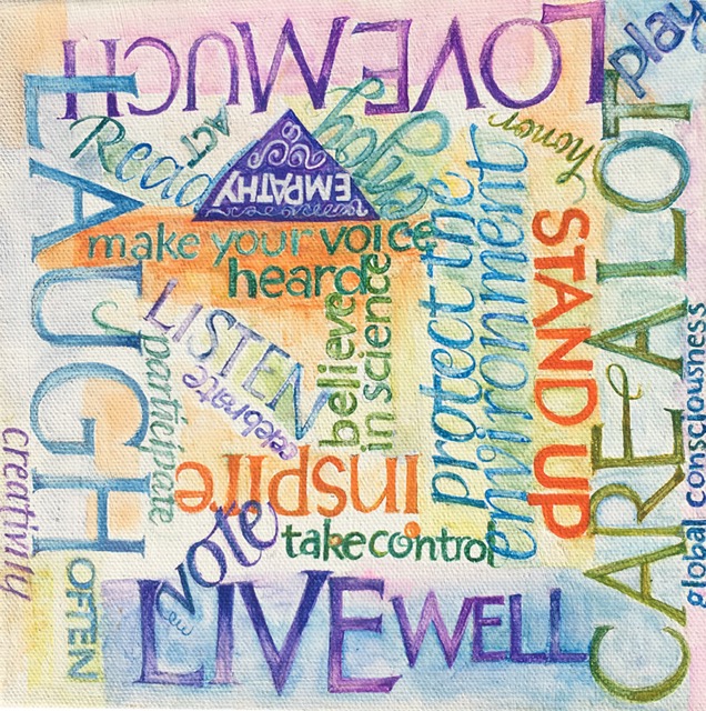 To Do List 2018, goauche on canvas